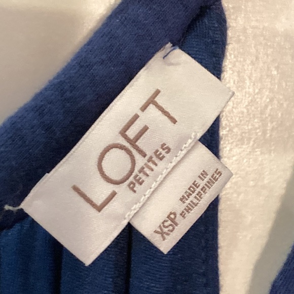 Ann Taylor Loft blue jumpsuit petite xs - Picture 4 of 15